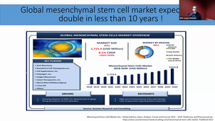 Les cellules souches mésenchymateuses dans les essais cliniques  historique et prospective_Yves-Marie Pers