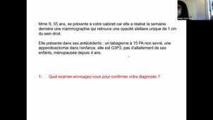 26/03/2021	14:00	16:00	Prescription et surveillance des classes de médicaments les plus courantes chez l'adulte. Connaitre le bon usage des principales classes thérapeutiques anti-cancéreuses	