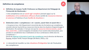 Compétences et acquis d'apprentissage