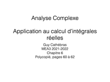 Analyse Complexe MEA3 Chapitre 6