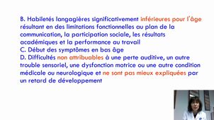 Caractéristiques cliniques – A. BAGHDADLI, Professeur de Pédopsychiatrie