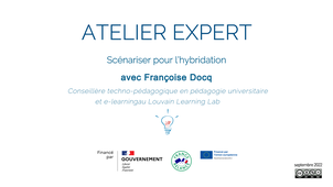 Webinaire du 9 juin - 9h : Scénariser son cours hybridé