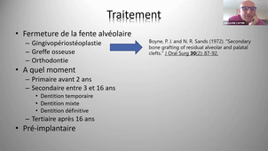 DU de chirurgie plastique pédiatrique Pr Captier, Fente alvéolaire et greffe osseuse 09/04/2021