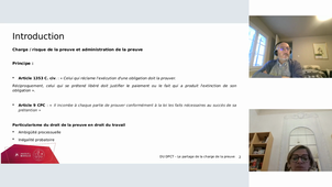 Le partage de la charge de la preuve - L. BENTO de CARVALHO