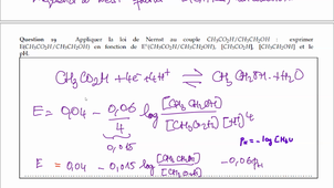 Corrigé Audio Partie diagramme potentiel pH Examen janvier 2022