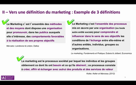 Séance 1 : Enregistrement Introduction au Marketing