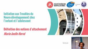 Définition des notions d'attachement – M.J. HERVE, Pédopsychiatre