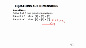 MTU - Grandeurs Physiques - Equation aux dimensions