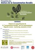 Conférence Ateliers de la Consommation Durable