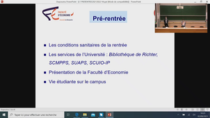 Réunion de pré-rentrée L1 2021-2022