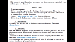 UE34 - L3 - TD3 Les relations de sens