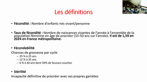 DFGSM2 - Reproduction, fertilité et embryologie - CM6 - Sophie Brouillet - 08/09/2025