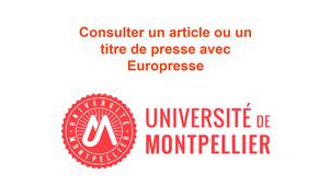 Tuto SCD - Consulter un article ou un titre de presse sur Europresse