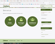 Mahara - Se connecter