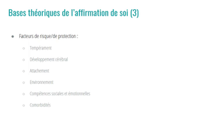 DU Approfondissement sur les TND chez l'enfant et l'adolescent - Affirmation de soi - Lee AUDRAS TORRENT