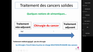 Classe virtuelle - Principes thérapeutiques de la chirurgie oncologique