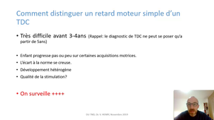 Caractéristiques cliniques du TDC – V. HENRY, Pédopsychiatre