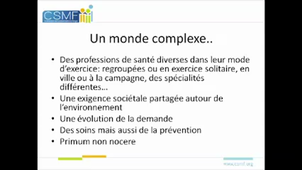 COMMENT INTÉGRER CETTE PROBLÉMATIQUE DANS L'EXERCICE DES PROFESSIONS DE SANTÉ (MÉDECINE)?
