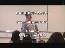 DAEUB - Cours de Chimie organique : acide carboxylique - 18 Janvier 2013