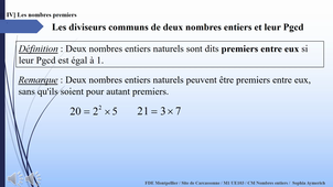 UE 103.1 Nombres entiers CM disiplinaire partie 4