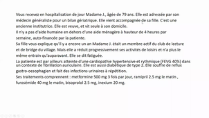 DFASM2 MIF 29/01/2021	16:00	18:00	La personne âgée malade : particularités sémiologiques, psychologiques et thérapeutiques	PONS P.	salle 209