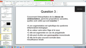 DFASM2 MIF (13/10/2020) RIVIERE S./Réaction inflammatoire : aspects biologiques et cliniques. Conduite à tenir