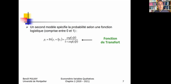 Econométrie des Variables Qualitatives - Cours 2