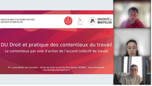 Le contentieux par voie d'action de l'accord collectif - L. BENTO de CARVALHO