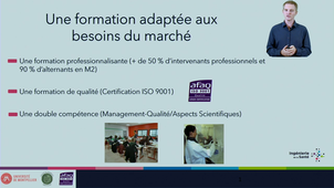 Présentation du Master Ingénierie de la Santé