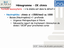 Analyse des bilans biologiques, marqueurs