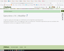 Mahara - création d'une page