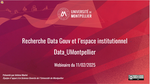 Déposer ses données de recherche : Recherche Data Gouv et Data UMontpellier.mp4