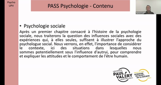 Présentation Mineures Disciplinaires : Psychologie