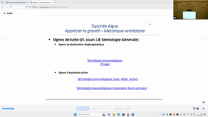 DFGSM3 UE - Appareil respiratoire - CM8 et 9 - Signes fonctionnels respiratoires #1 Approfondissement #2 Approfondissement et Grands Syndromes Respiratoires - Pr.Charriot - 17/11/2025