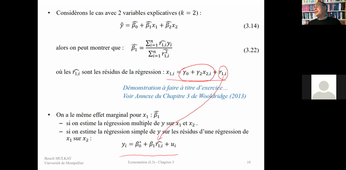 Econométrie (L3) - Cours 3 (18 janvier 2021)