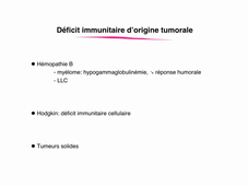 DFGSM2 - UE Immunopathologie-Immunointervention - Bases physiopathologiques des déficits immunitaires acquis - Pr P. Corbeau