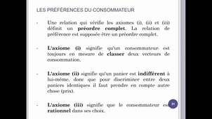 Microéconomie L1 séance 11/01/21