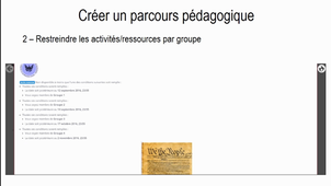 Webinaire aperçu des possibilités moodle