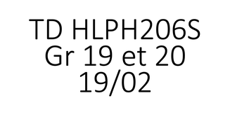 TD HLPH206S Gr 19 et 20 19/02 16h45