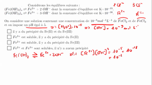 Corrigé_QCM_equilibre de precipitation