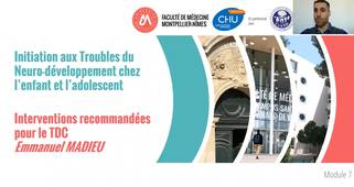 Interventions recommandées pour le TDC – E. MADIEU, Psychomotricien