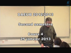 DAEUB - Cours de Chimie organique : correction exercices sur alcools et acides / début de la stéréochimie - 25 Janvier 2013