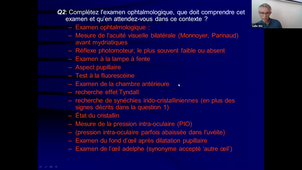 DFASM1 MID 13/11/2020 oeil rouge et/ou douloureux - Glaucome -Paupières - SEP (102) M.VILLAIN