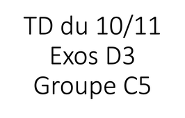 TD HLPH101 groupe C5 10/11 15h00