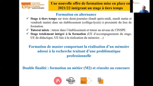 Commentaire du diaporama réalisé pour la réunion d'information sur les contrats d'alternance