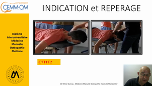 Manipulation  Cervicothoracique en procubitus dite en Menton Pivot