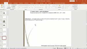 M1 UE 103.1 NE visio du 22 novembre