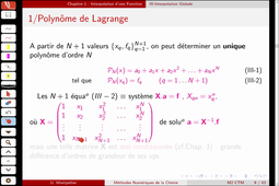 Méthodes Numériques du chimiste théoricien -  CM1 20190913