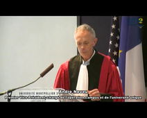 Remise du titre de Docteur Honoris Causa au Professeur Hadis Morkoç.