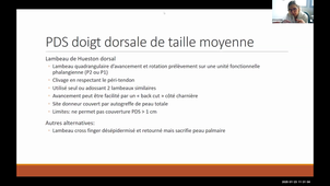 DU CPP -Pr. Plancq - Pertes de substance du membre supérieur